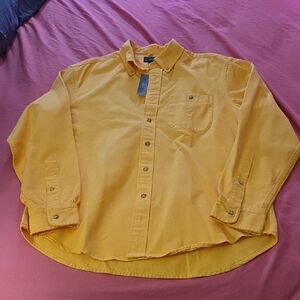 J. Crew Bright Yellow Casual Shirt